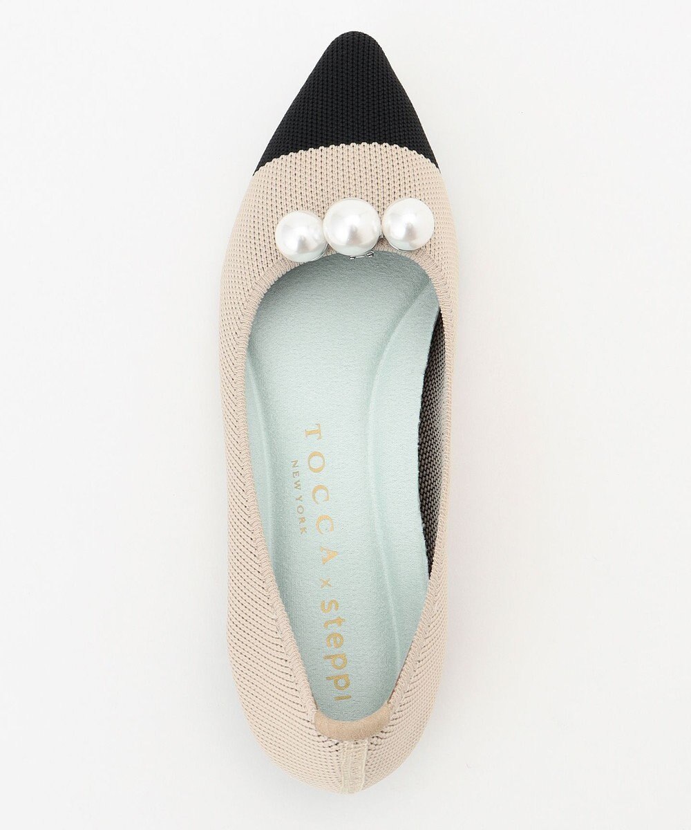 TOCCA 【軽量・撥水・お洗濯可・選べるシュークリップ】steppi×TOCCA BICOLOR POINTED PUMPS パンプス 