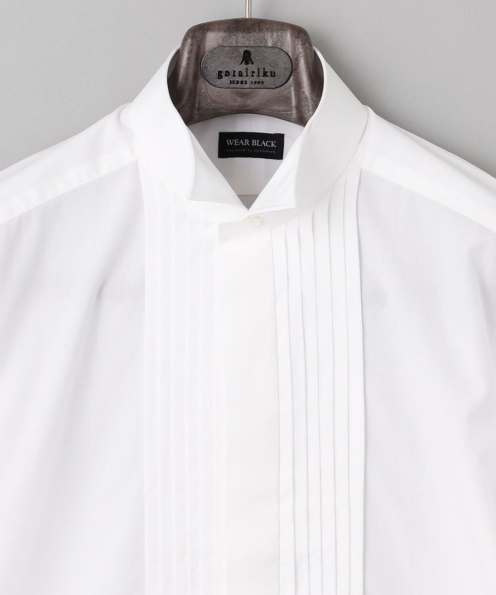 GOTAIRIKU 【WEAR BLACK】ブザム比翼ウィングカラー ドレスシャツ 
