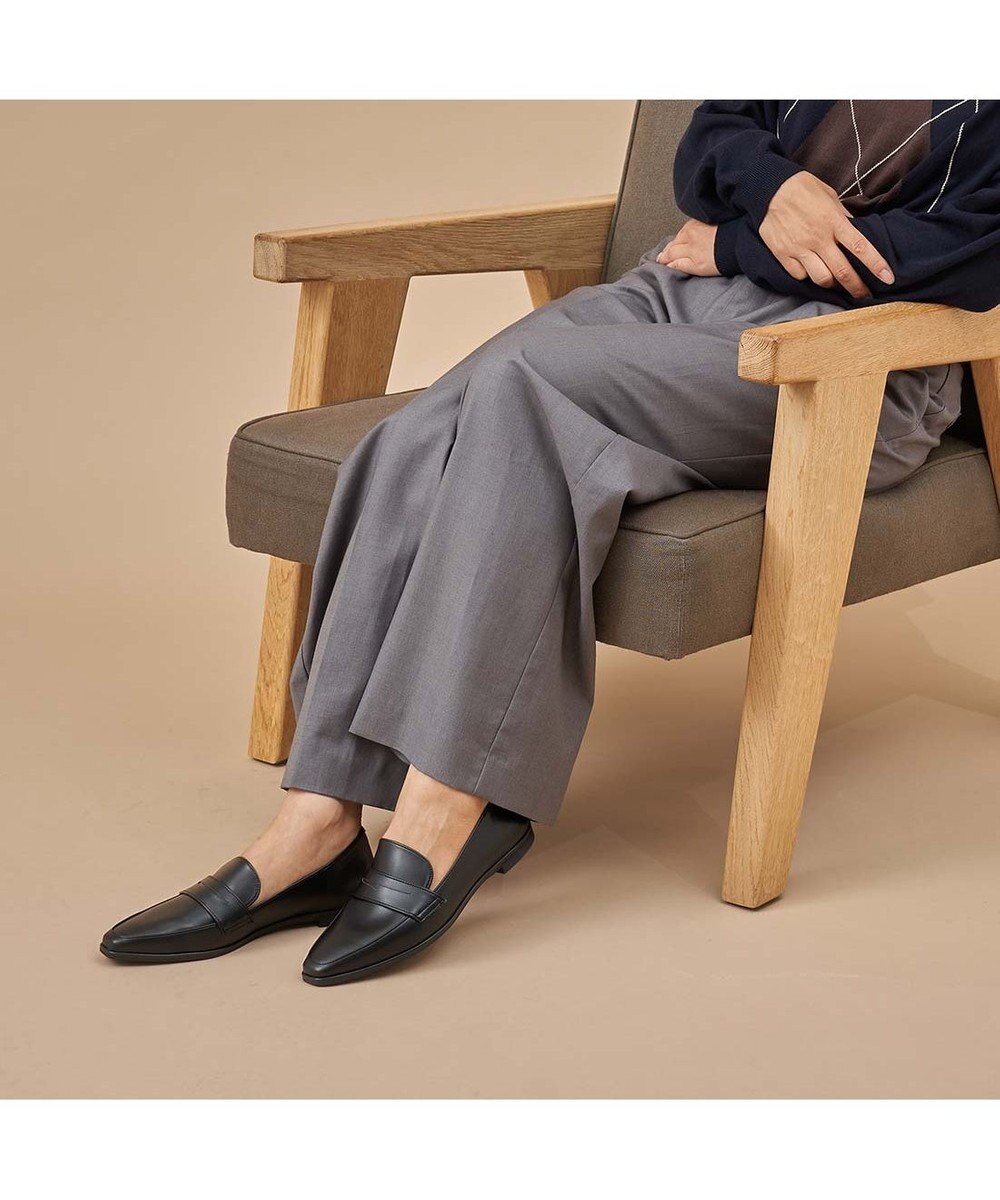 MODE ET JACOMO <carino>【レイン対応】スクエアトゥコインローファー 