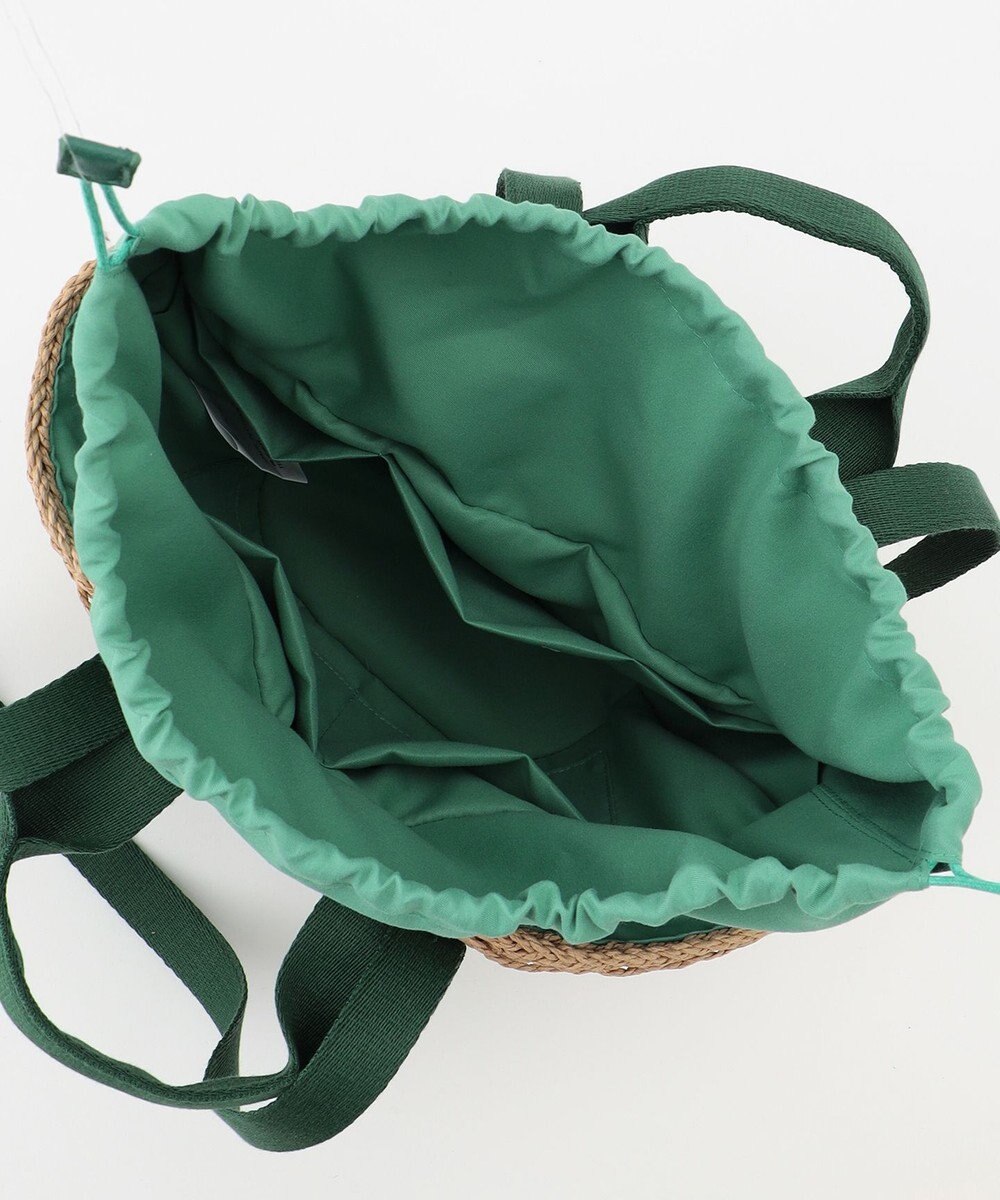 LA BAGAGERIE 【maison vert】 【ペーパー素材・多収納】ダブルハンドルかごバッグ 