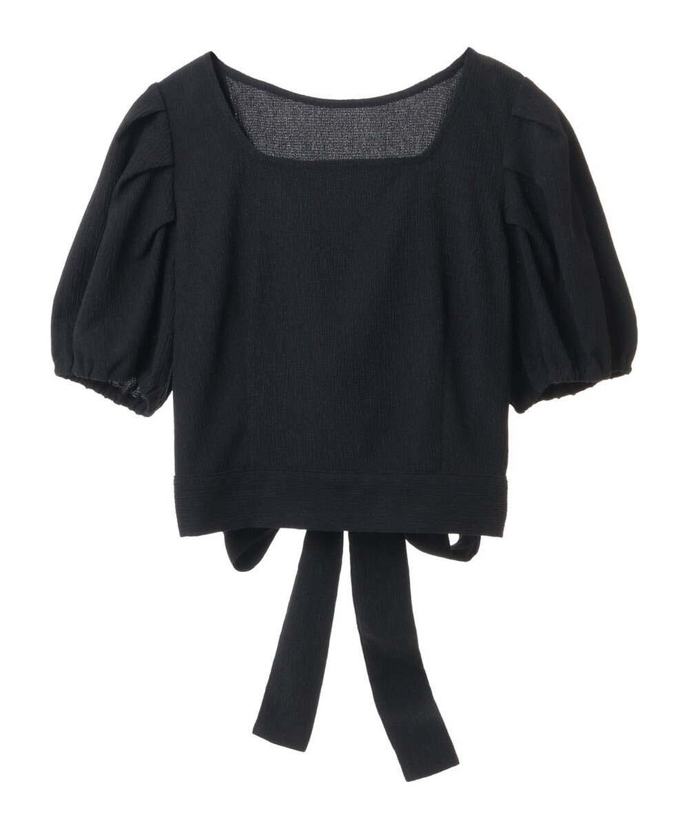 earth music&ecology ＳＥＴ２点バックリボンブラウス＋フレアスカート 