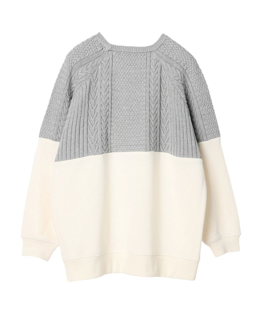 CRAFT STANDARD BOUTIQUE ニットドッキング裏毛プルオーバー 