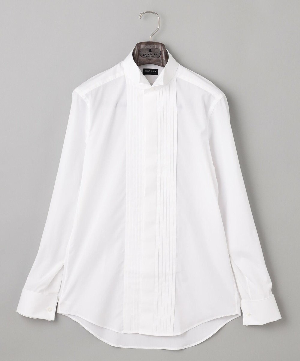 GOTAIRIKU 【WEAR BLACK】ブザム比翼ウィングカラー ドレスシャツ 