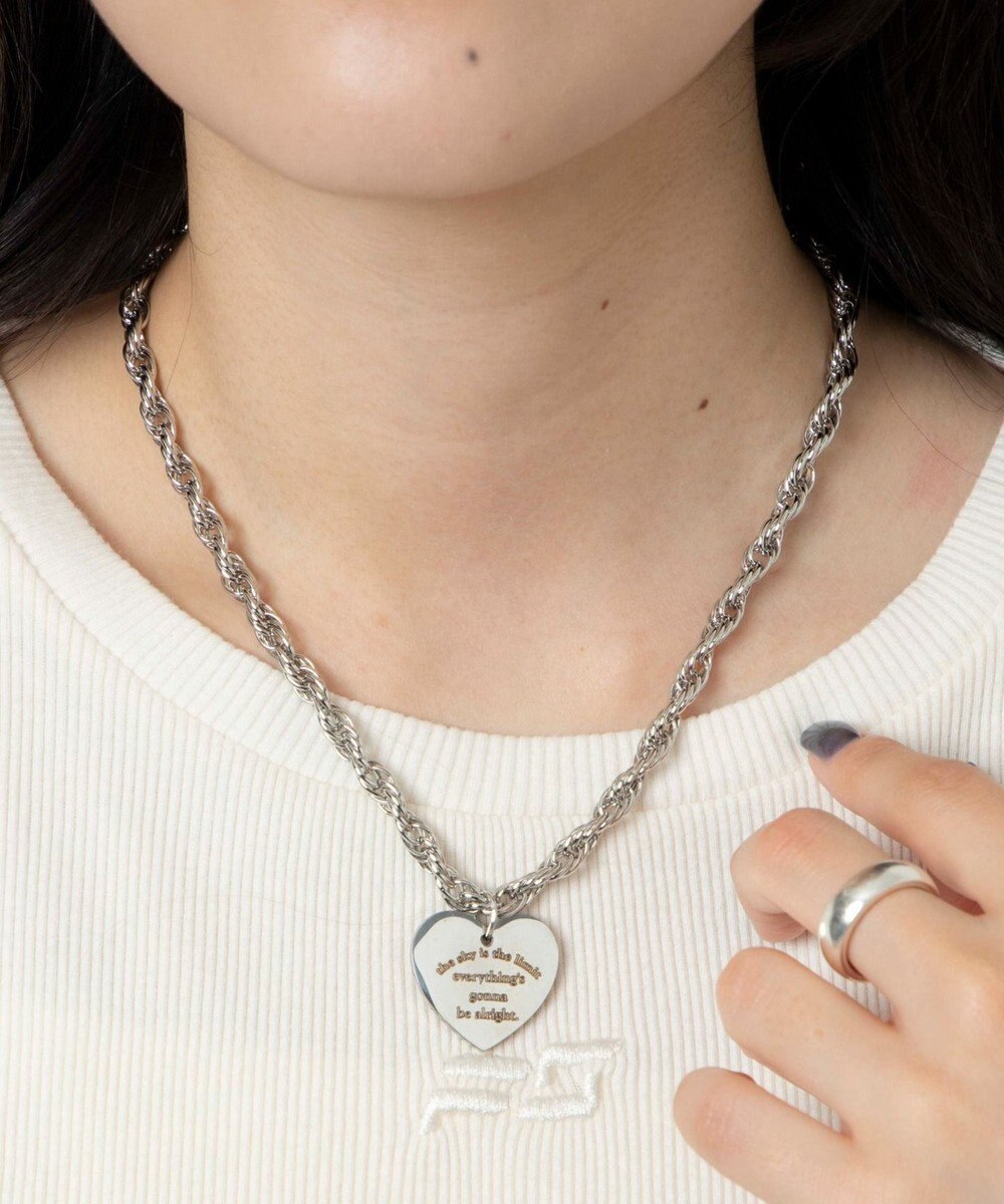 WEGO Lヘビーチェーンモチーフネックレス 