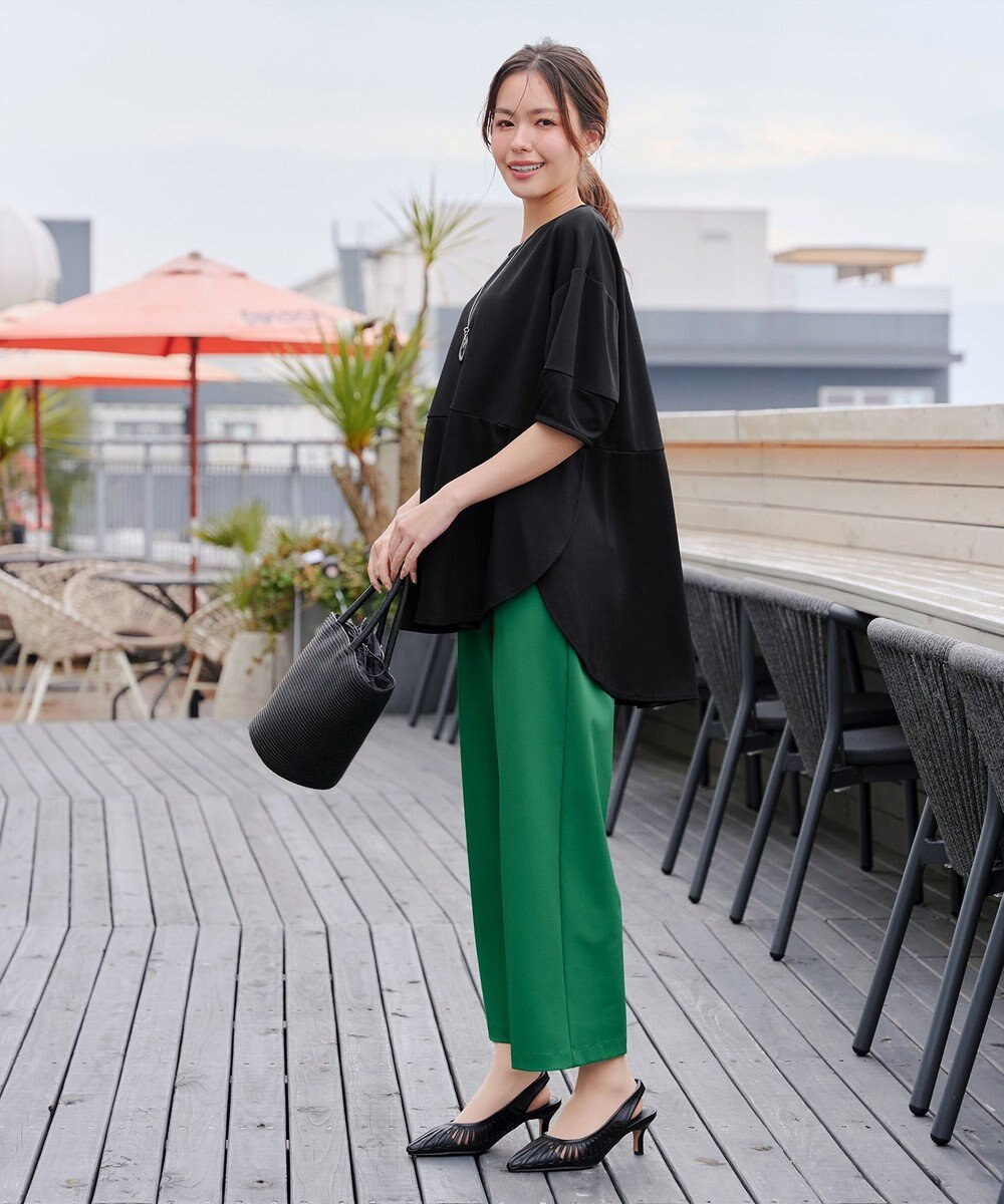 Tiaclasse 【日本製・洗える・接触冷感・吸水速乾・UVカット】サーラドライ・ワイドパンツ 