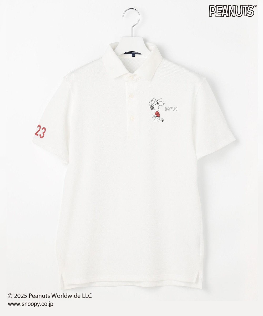 23区GOLF 【MEN】『PEANUTS』コラボ　「JOE COOL」半袖ポロシャツ 