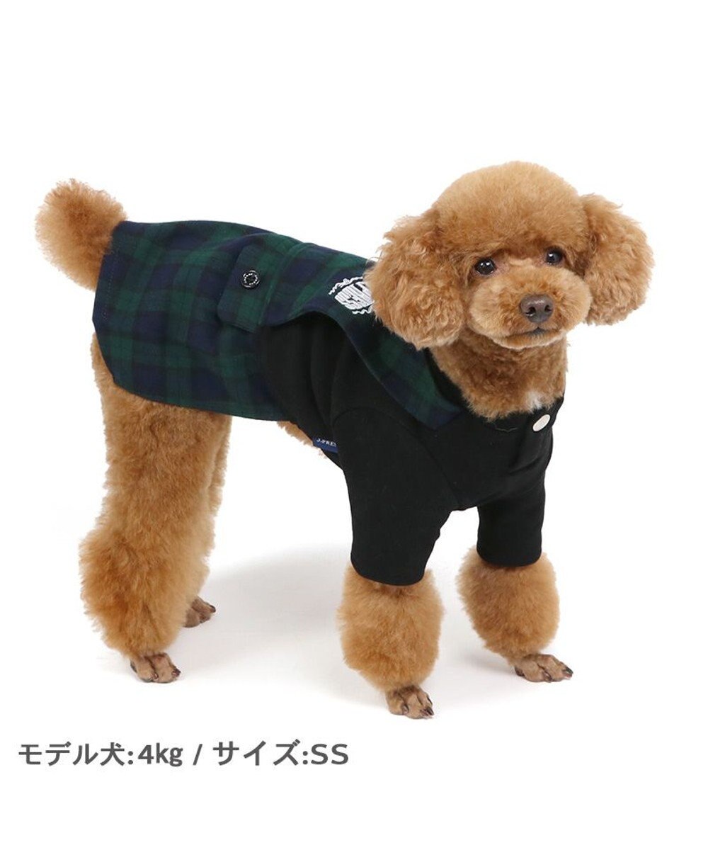PET PARADISE J.PRESS スカートつなぎ ブラックウォッチ 小型犬 