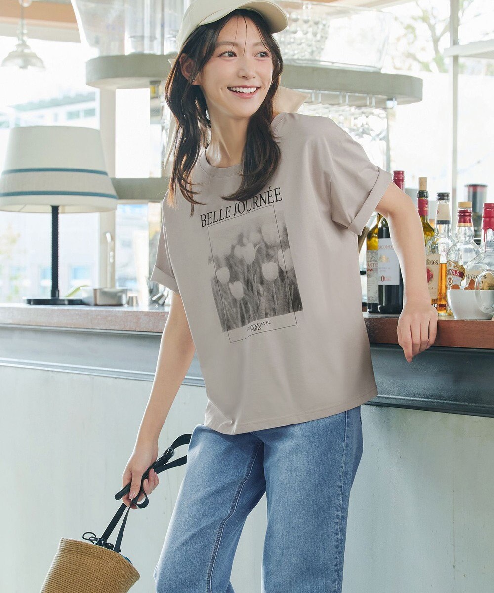 Tiaclasse L 【おのののかさん着用】「サマケア」グラフィックプリントTシャツ 