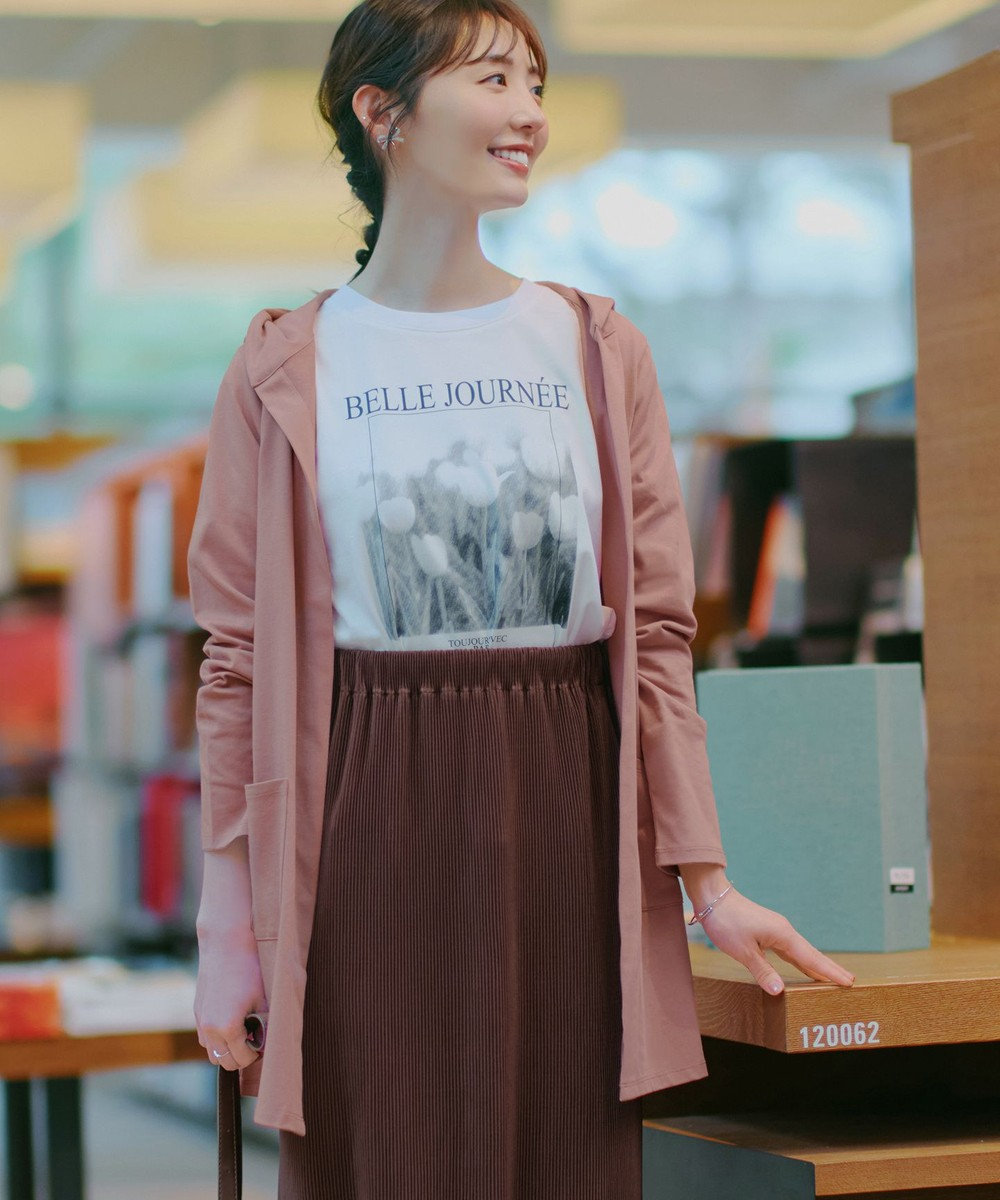 Tiaclasse L 【おのののかさん着用】「サマケア」グラフィックプリントTシャツ 