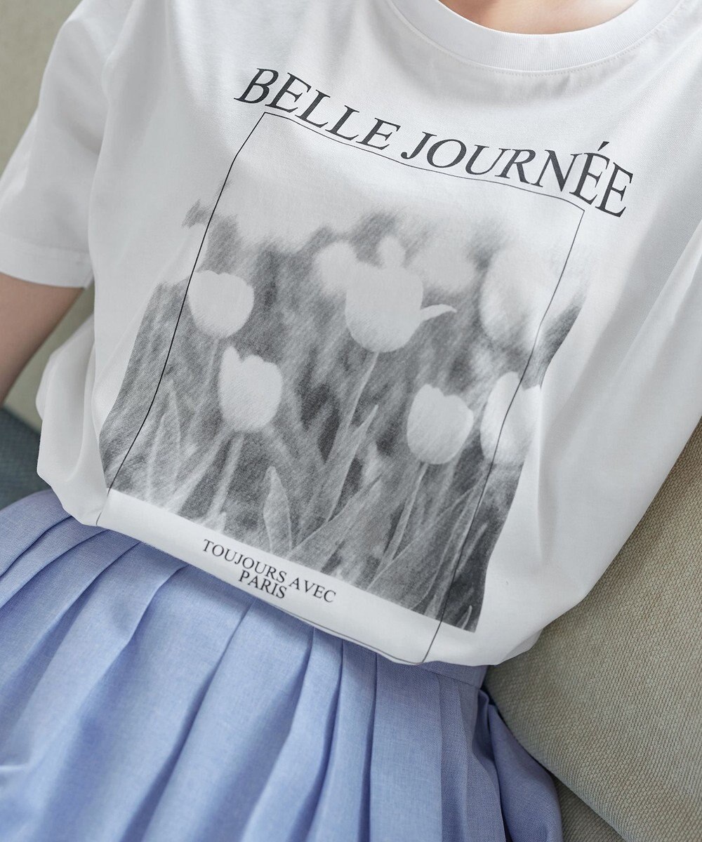 Tiaclasse L 【おのののかさん着用】「サマケア」グラフィックプリントTシャツ 