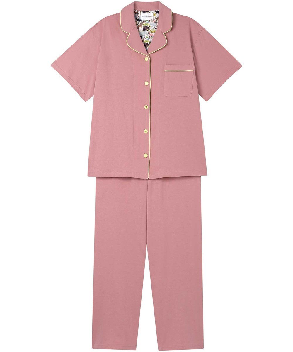 une nana cool 【綿100％】40ハイゲージ天竺半袖パジャマ MADE WITH LIBERTY FABRIC 