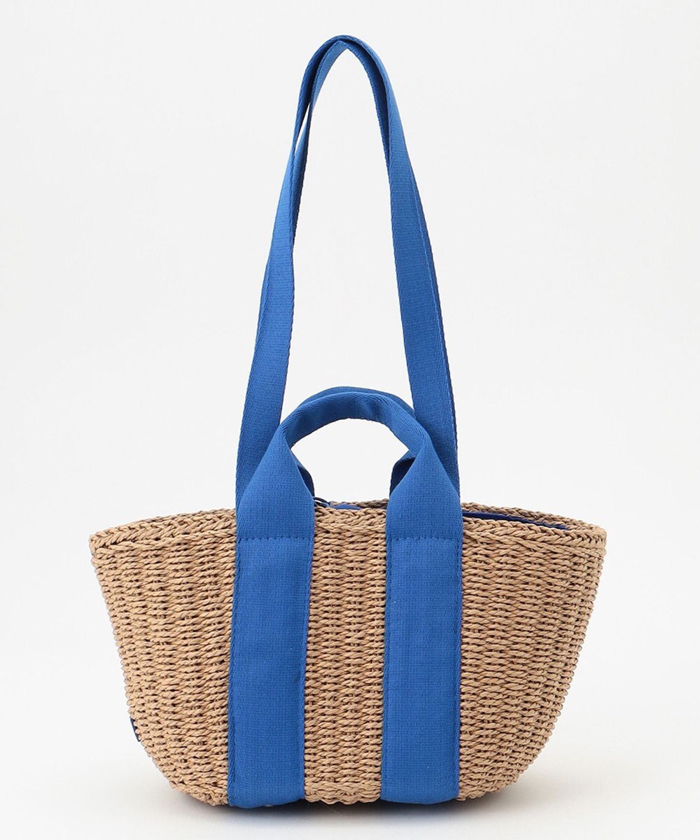 LA BAGAGERIE 【maison vert】 【ペーパー素材・多収納】ダブルハンドルかごバッグ 