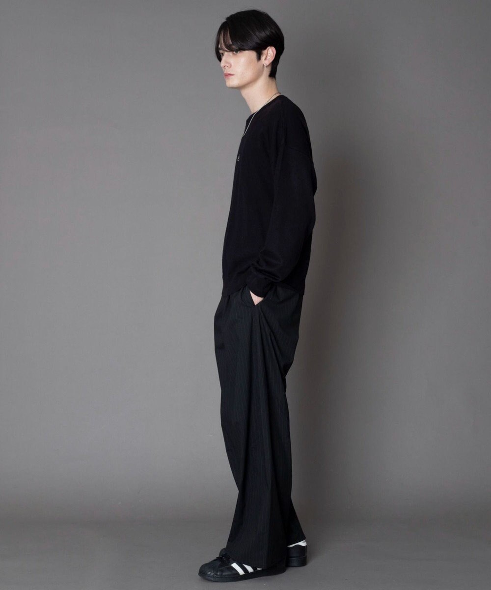 WEGO アクセ付きワンポイントニットプルオーバー（LS） 