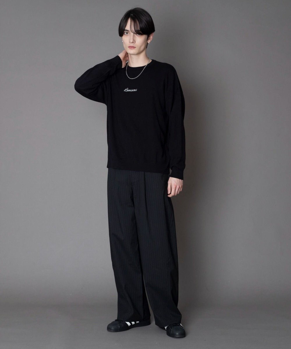 WEGO アクセ付きワンポイントニットプルオーバー（LS） 