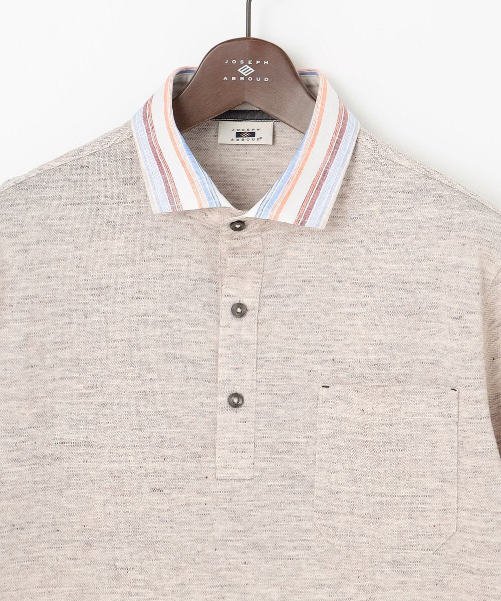 JOSEPH ABBOUD 【リネン素材/吸水速乾/日本素材】リネンハニカム ダディ ポロシャツ 