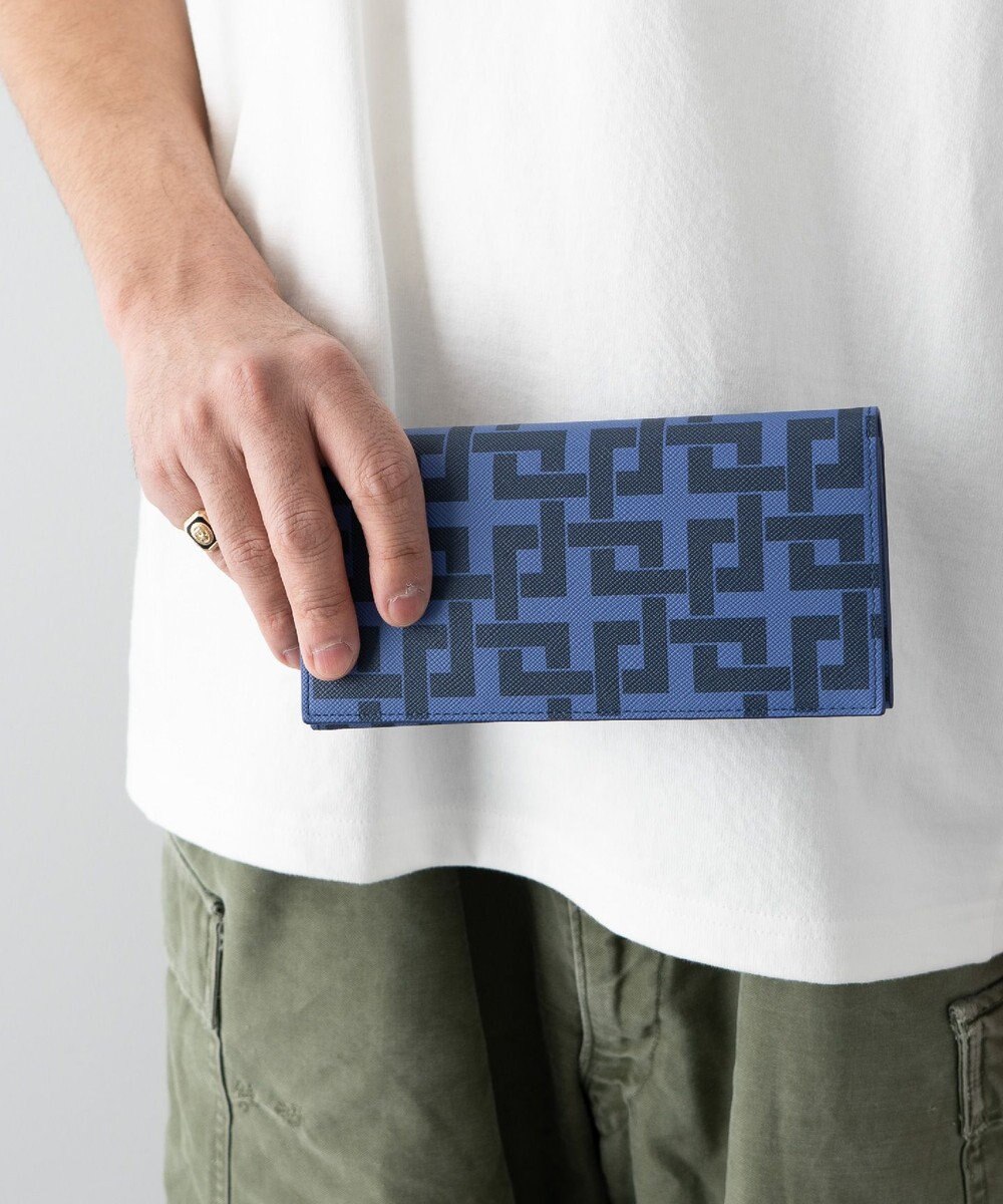 MIYABIYA La quoh with kirakaracho 角つなぎ プリントレザー 長財布 