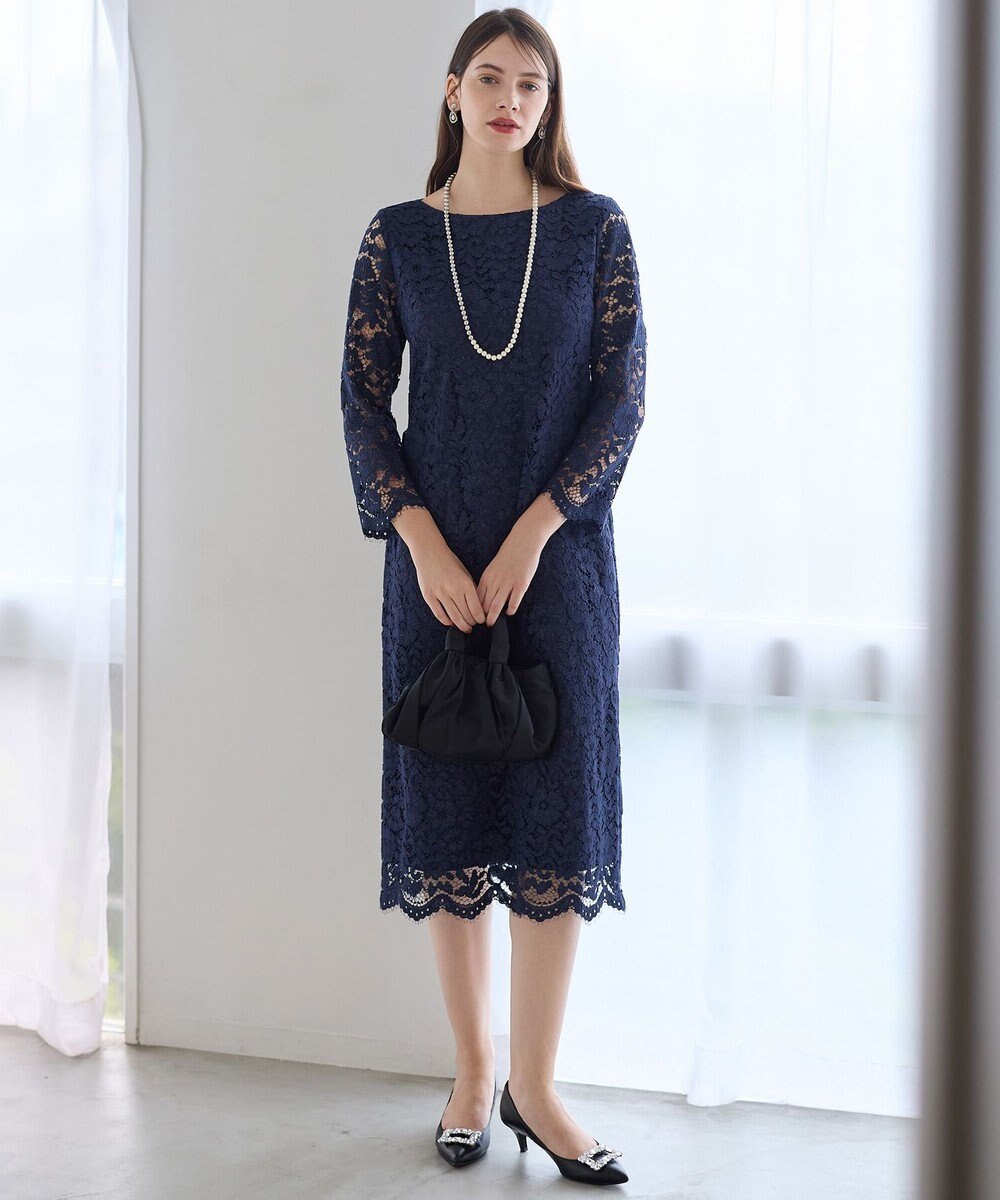 23区 【APPLAUDIR】シャイニーフラワーレース ドレス 