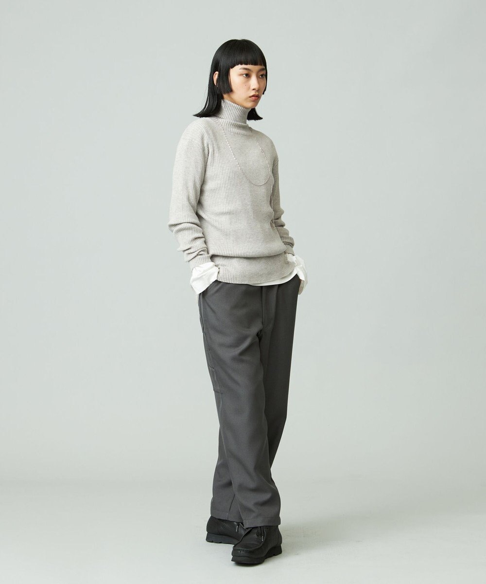 J.PRESS YORK STREET 【WOMEN】ANTI PILLING WOOL リブタートルニット 