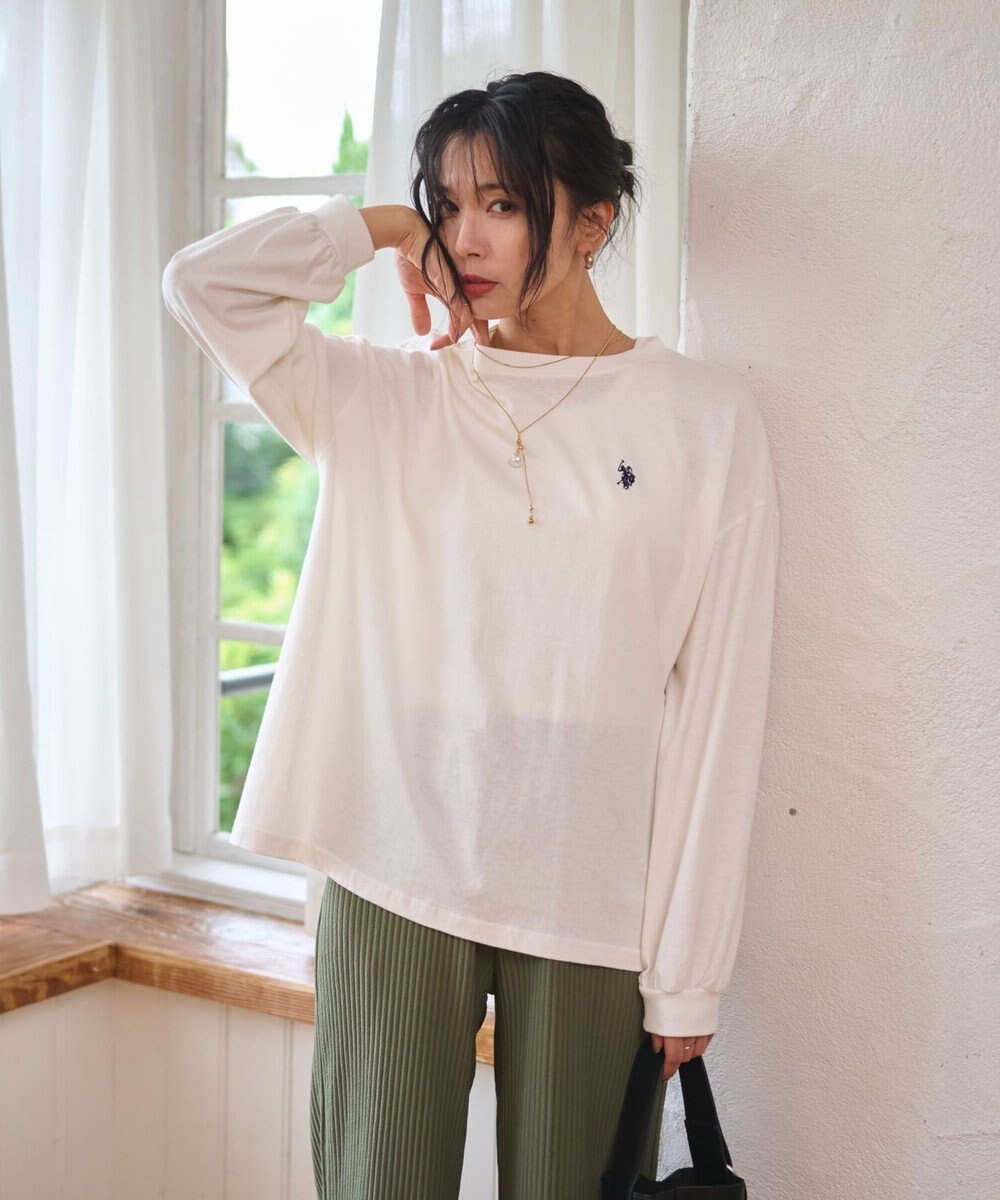 WEGO USPOLOだぼそでカラーロンT 