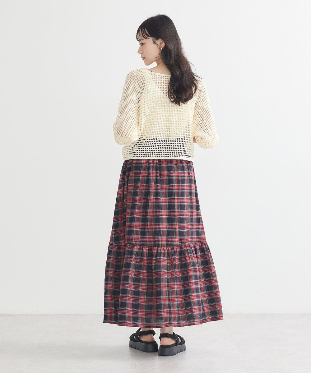 earth music&ecology ＳＥＴ２点メッシュニットカーディガン＋ビスチェ 