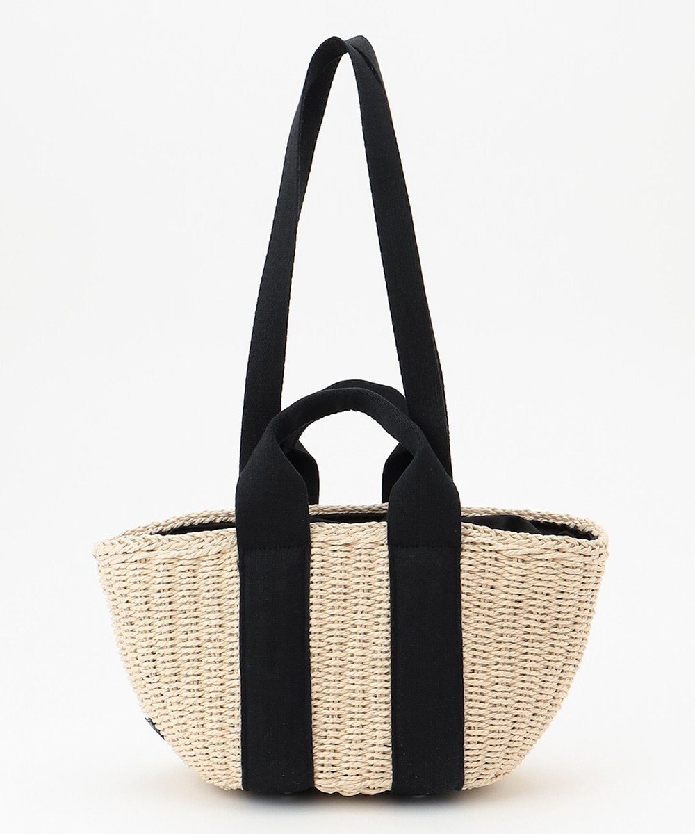 LA BAGAGERIE 【maison vert】 【ペーパー素材・多収納】ダブルハンドルかごバッグ 