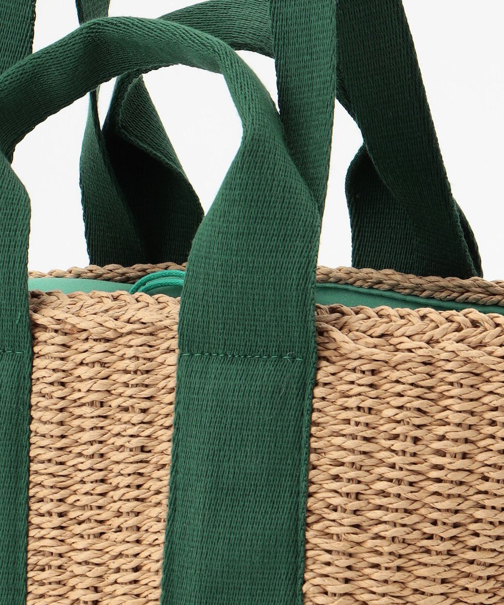 LA BAGAGERIE 【maison vert】 【ペーパー素材・多収納】ダブルハンドルかごバッグ 