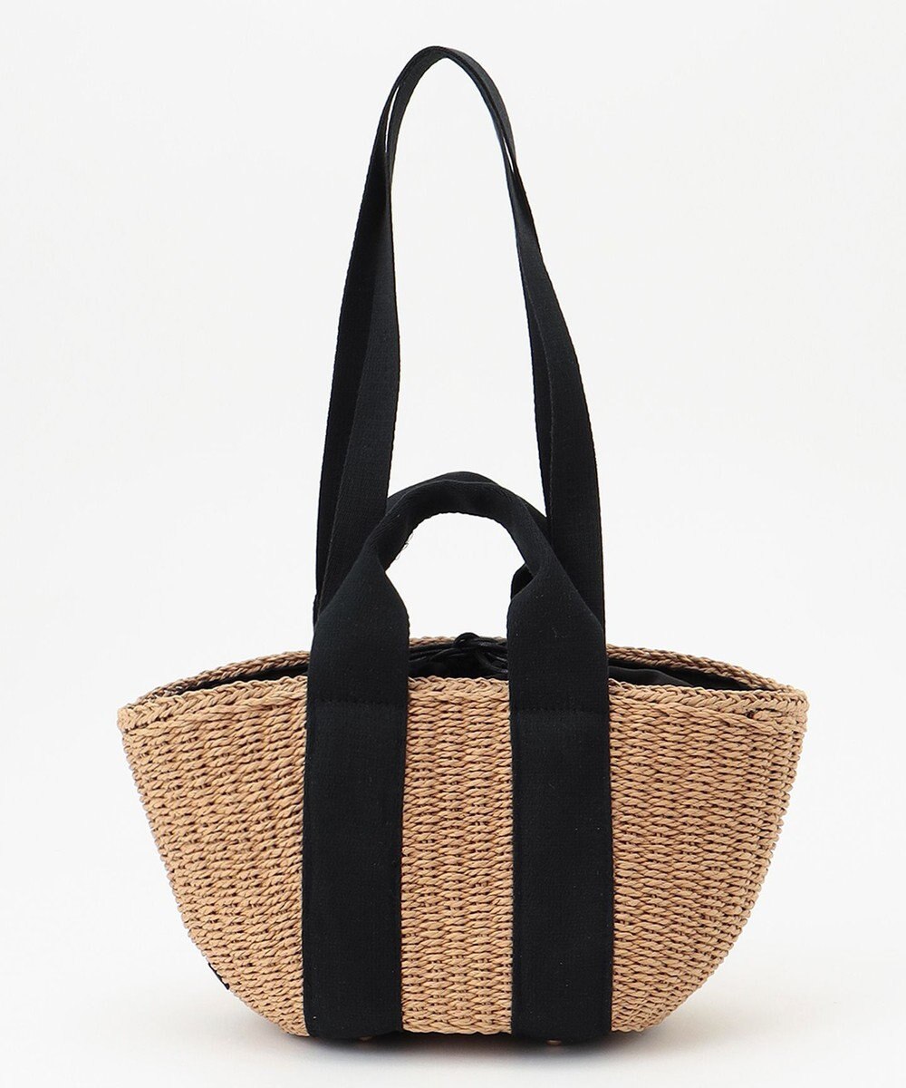 LA BAGAGERIE 【maison vert】 【ペーパー素材・多収納】ダブルハンドルかごバッグ 