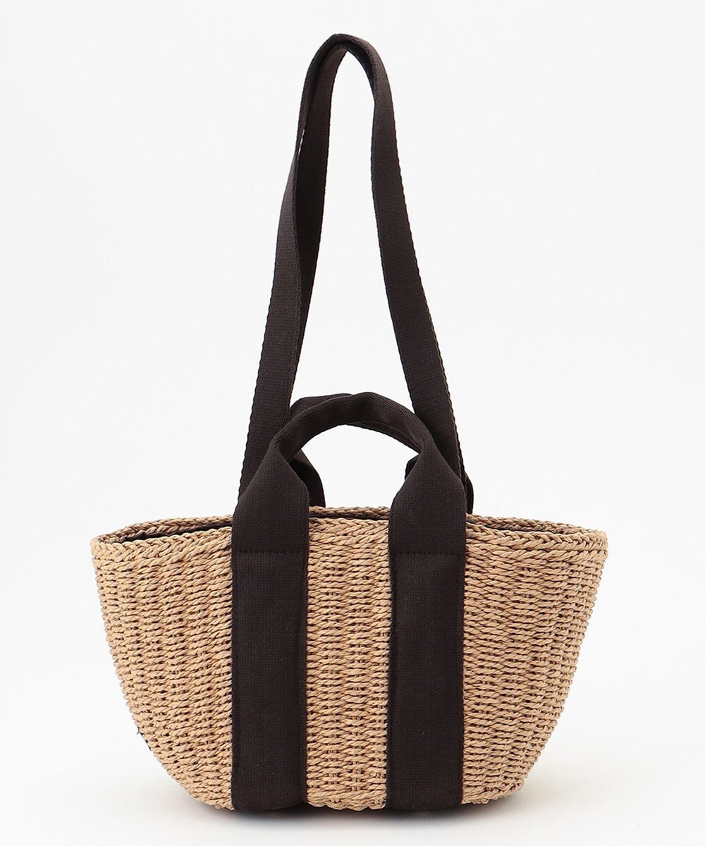 LA BAGAGERIE 【maison vert】 【ペーパー素材・多収納】ダブルハンドルかごバッグ 