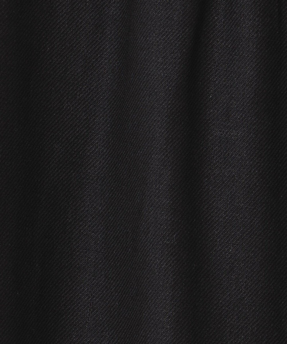 UNFILO 【洗える】リネンミックスツイル ワイドパンツ 