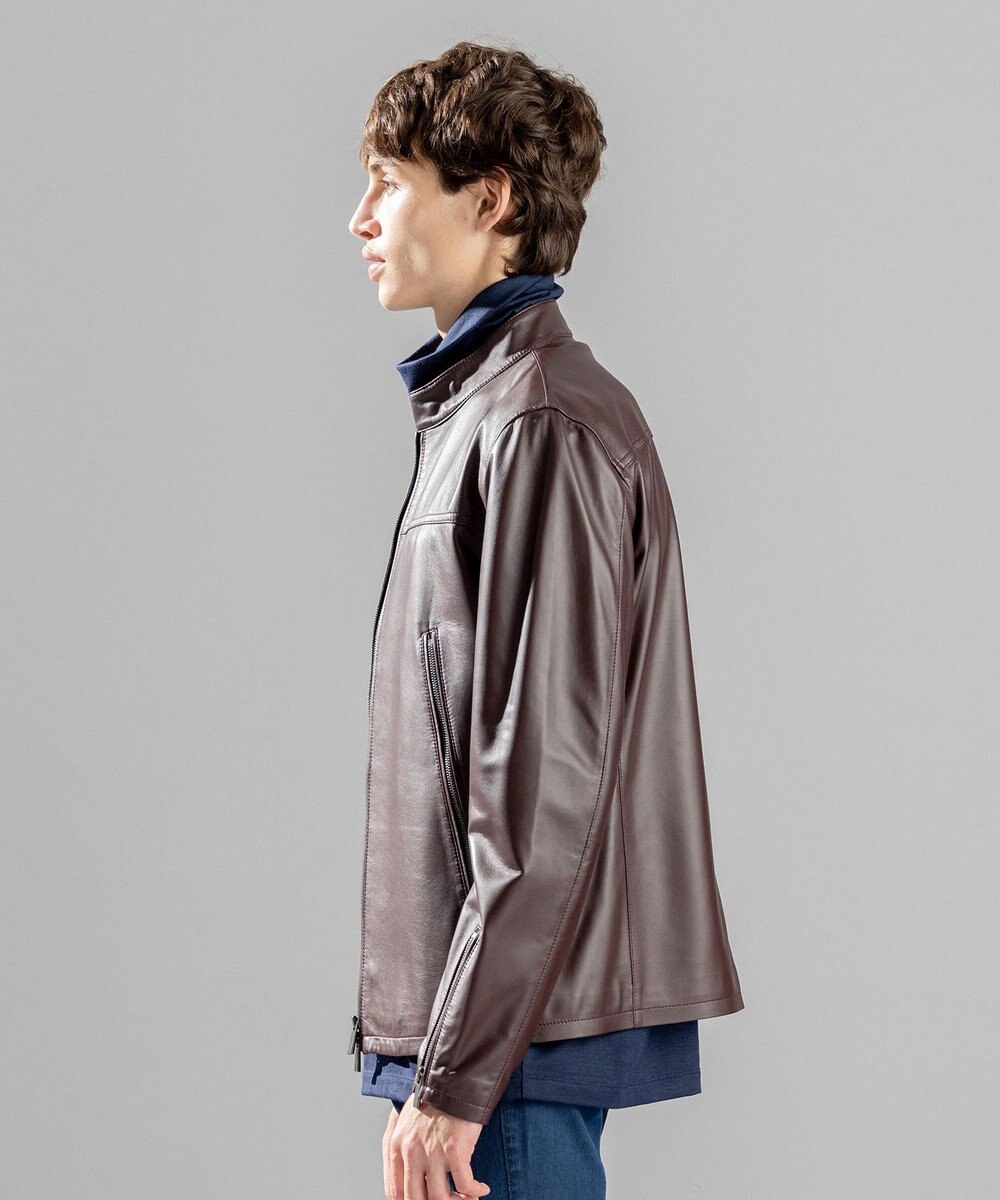 JOSEPH HOMME ライトラムナッパレザー　シングルライダース 