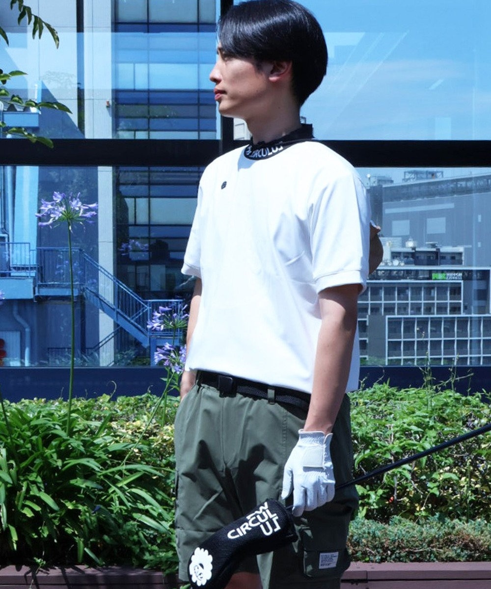 PW CIRCULUS 【UVカット / 吸水速乾 / 伸縮性抜群】【MEN】バックメッシュ切り替えモックT 