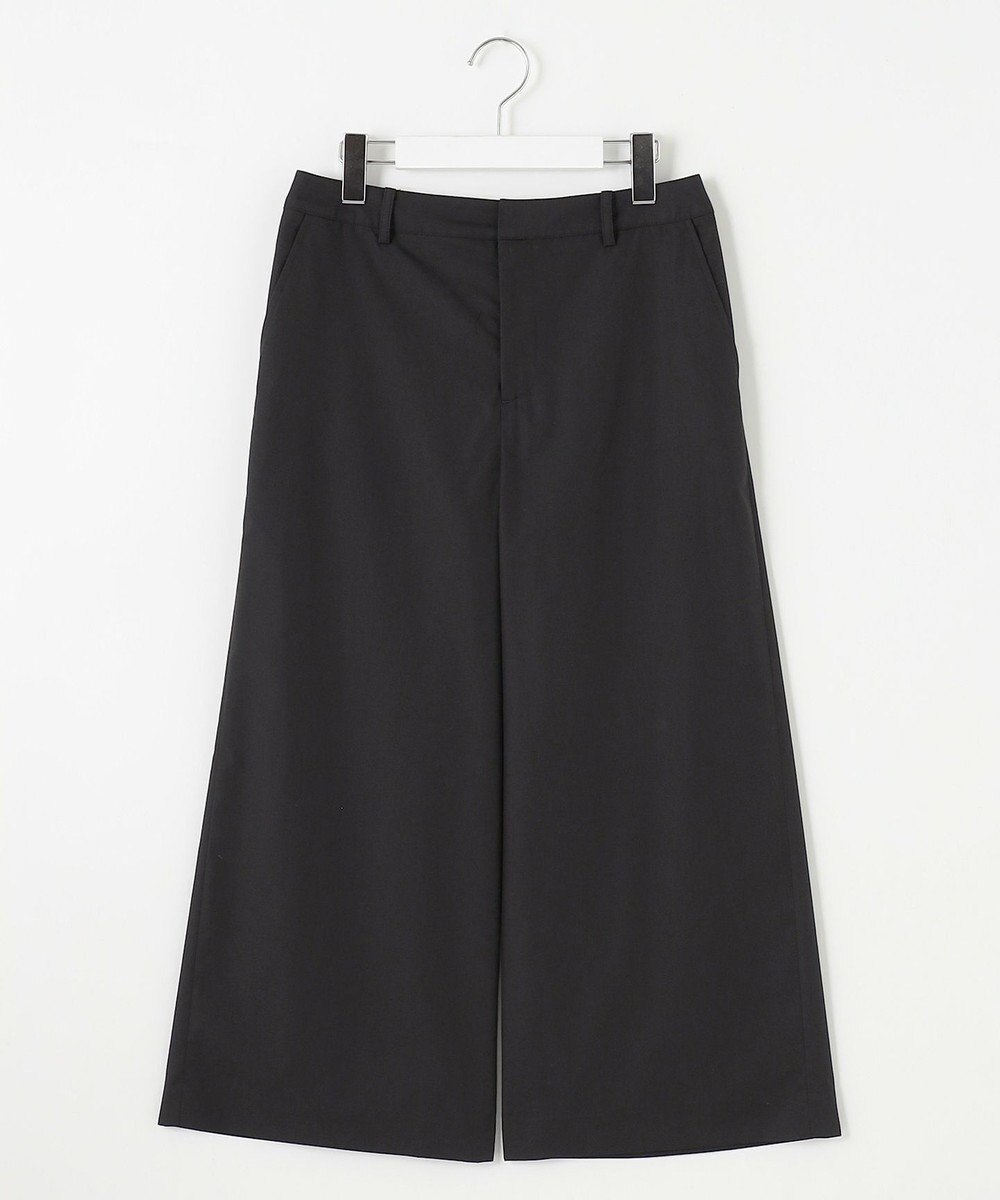 J.PRESS LADIES 【洗える】ソフトシャンブレー クロップド パンツ 