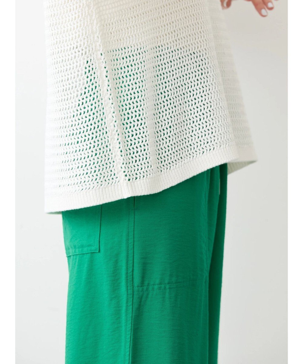 AMERICAN HOLIC 透かし編み半袖ニットプルオーバー 