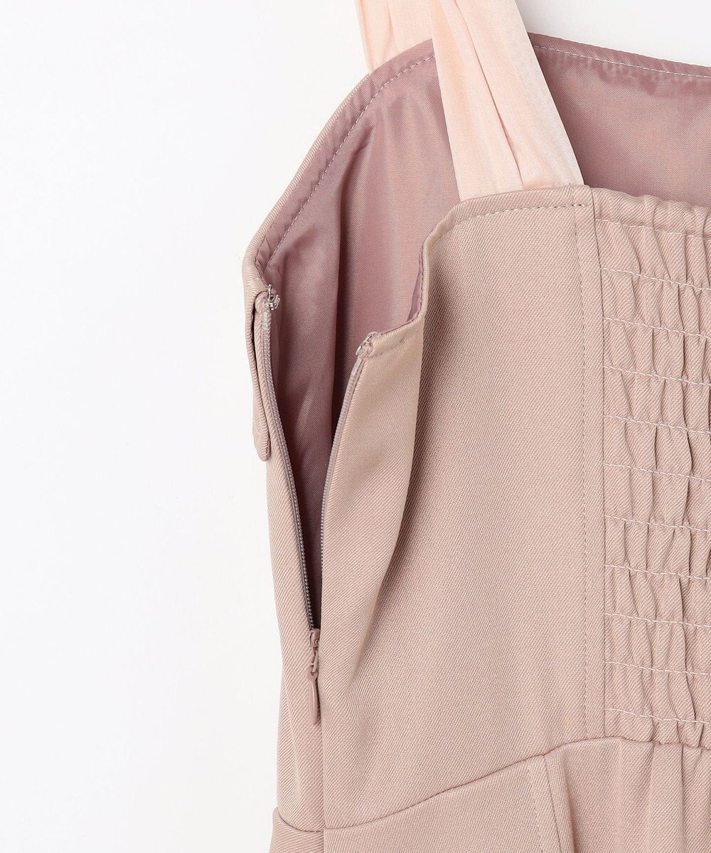 Feroux シアーリボンショルダー ジャンパースカート 