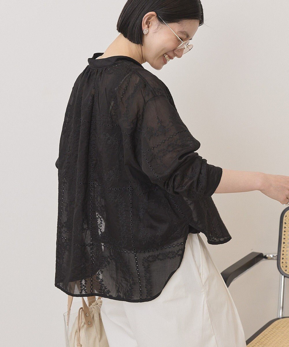 AMERICAN HOLIC スキッパーレースブラウス 
