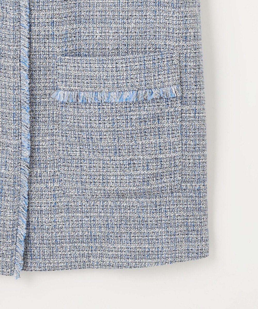 自由区 【カタログ掲載・セットアップ対応】ライトミックスツイード ジレ 