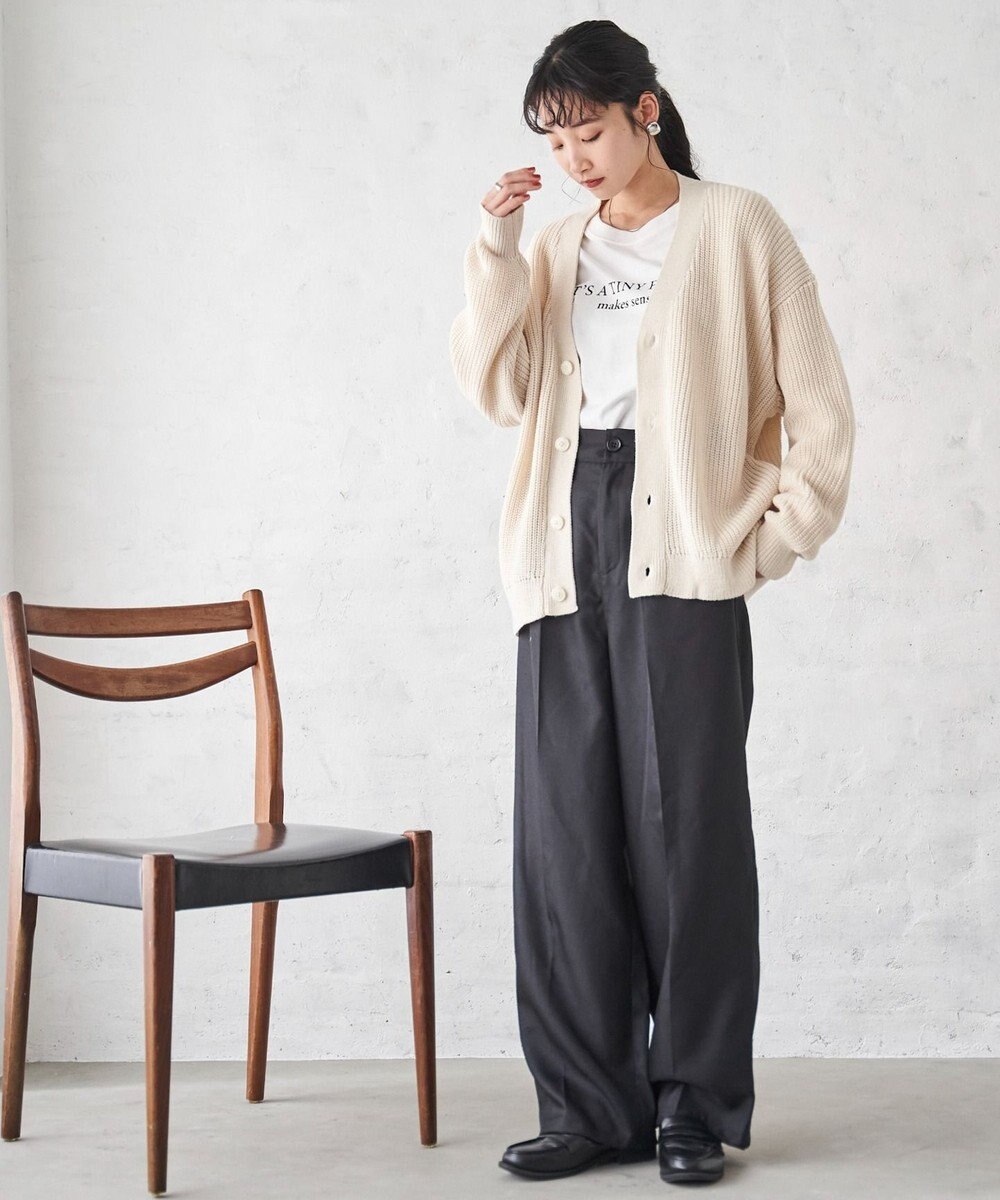 WEGO オーバーフィットカーディガン 