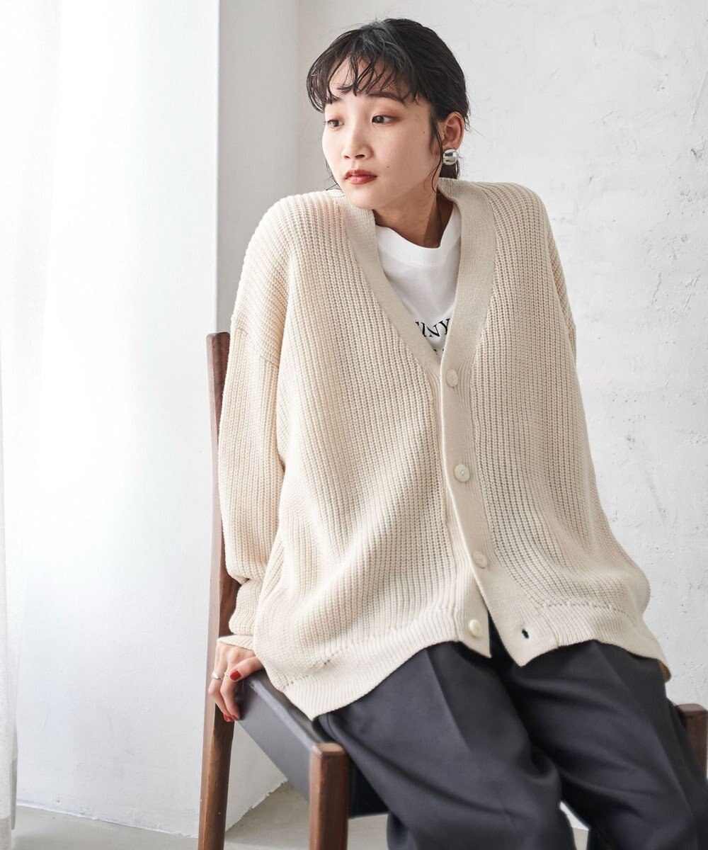 WEGO オーバーフィットカーディガン 