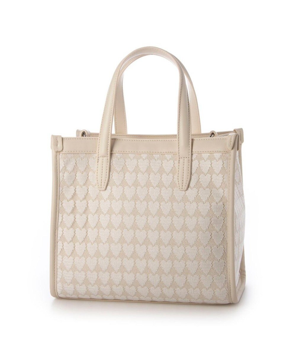 UNBILLION カシュカシュ cachecache / ハート柄レーススクエア2wayトート 