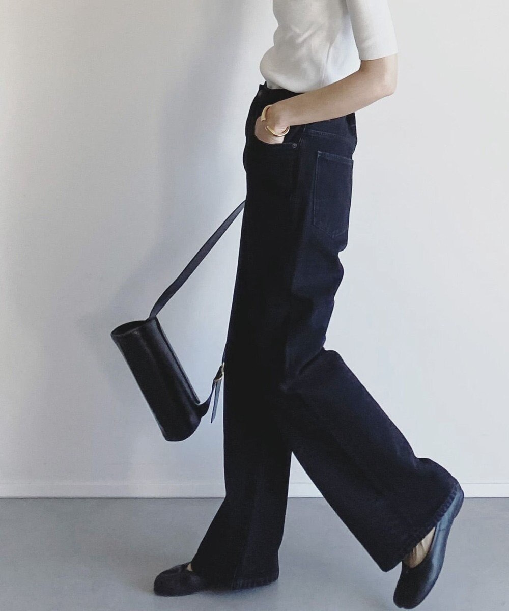 woadblue ＜坪田あさみさんコラボ＞SALUU サルーノアール /デニムパンツ ブラック 