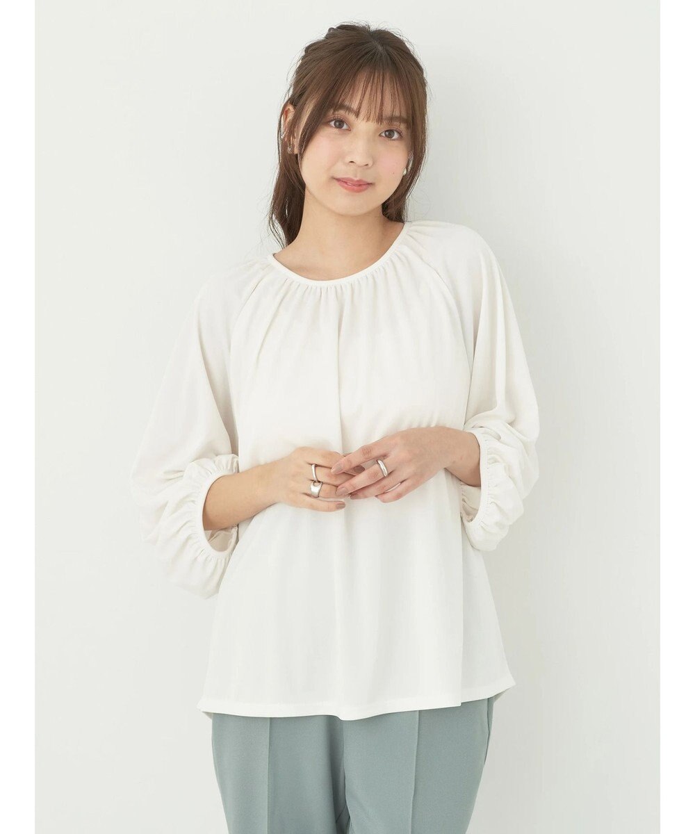 earth music&ecology パフスリーブカットソー 