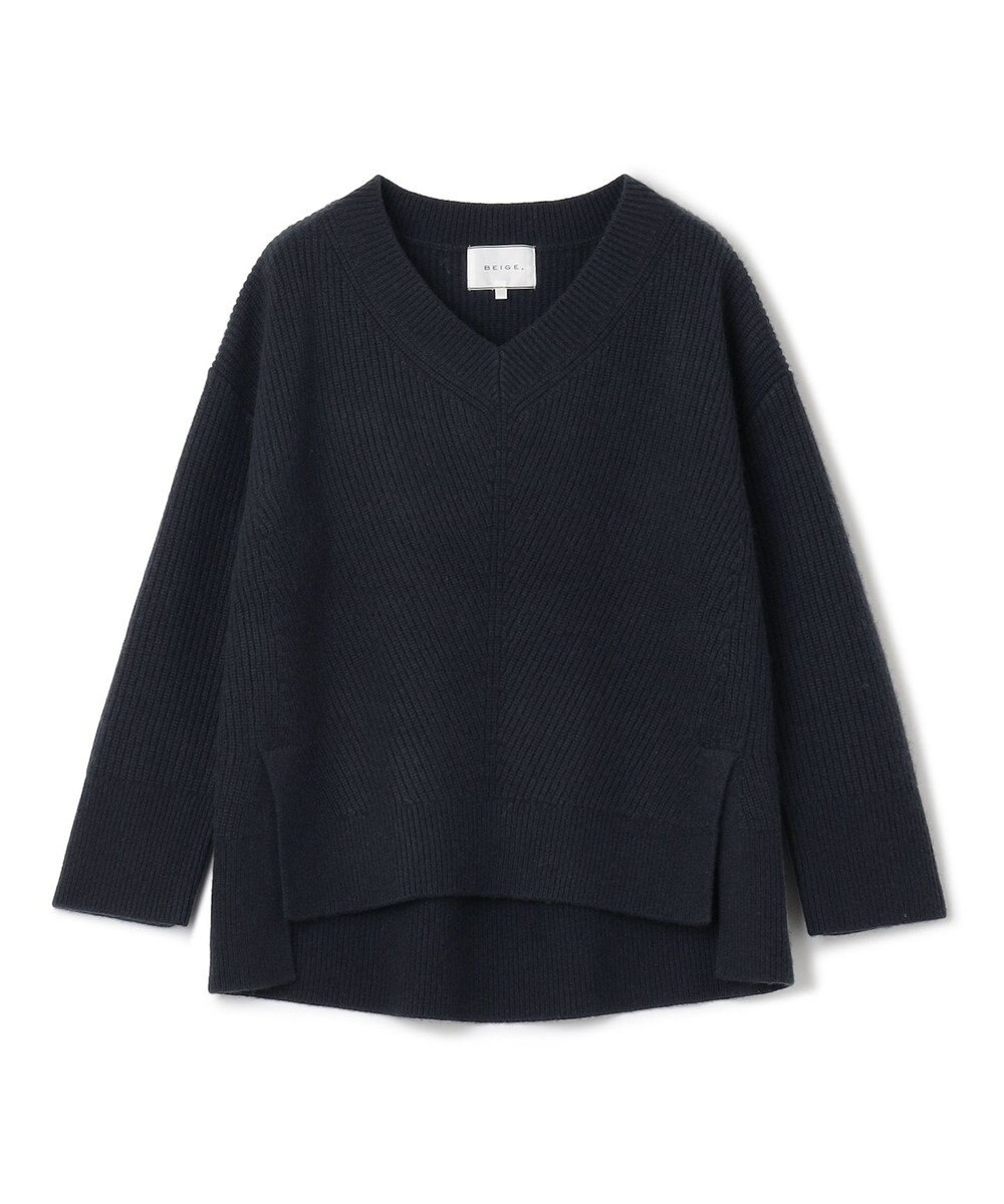 BEIGE， 【S-size】VARENNE / オーバーサイズニット 