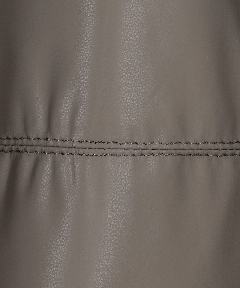 組曲 レザーライクライト タックギャザースカート 