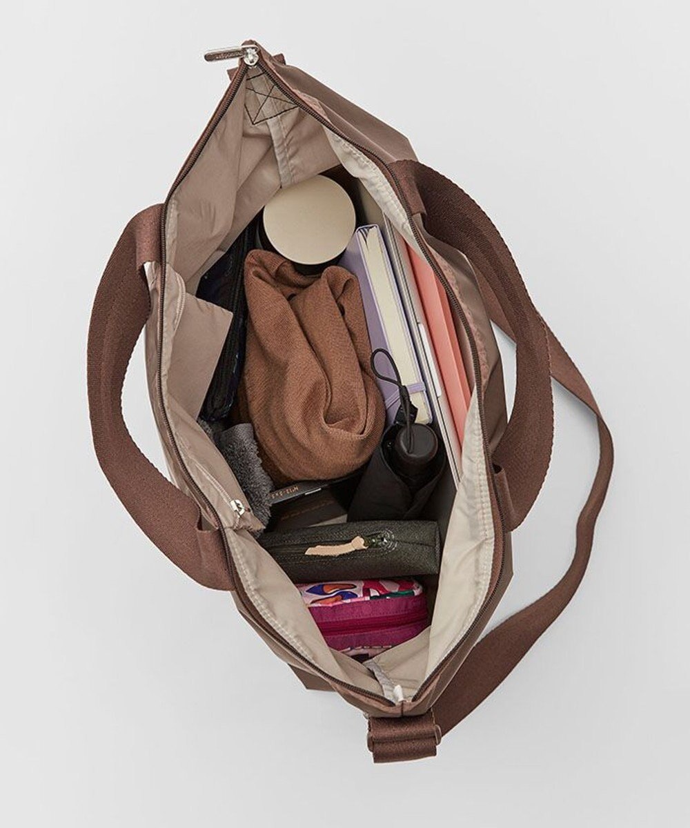 LeSportsac DELUXE ZIPTOP TOTE/ダークチョコレート 