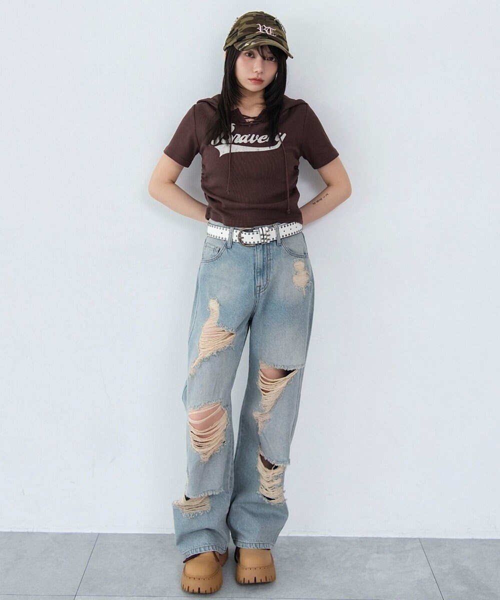 WEGO レースアップフードちびT 