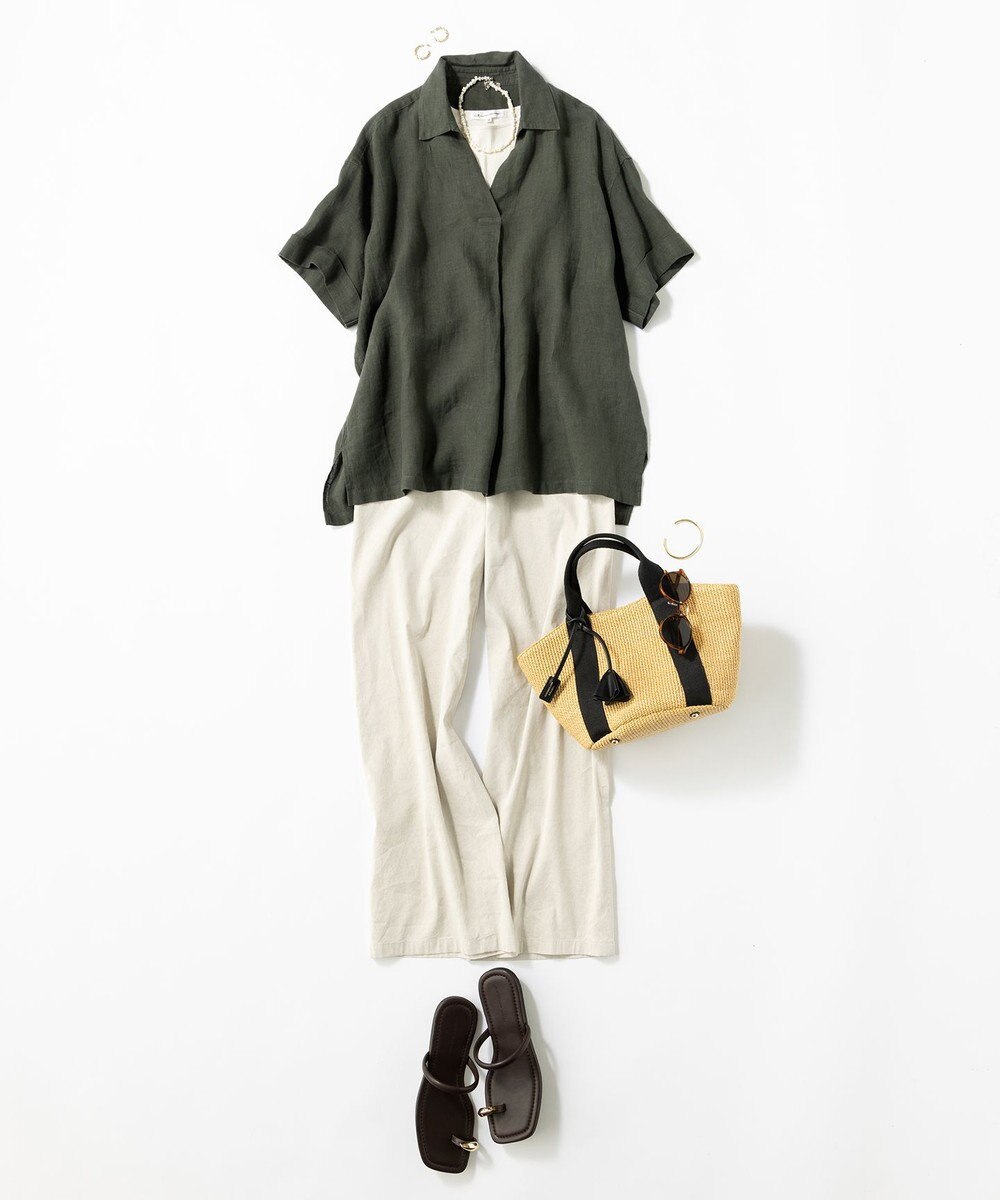 23区 【CLASSY.6月号掲載】ビジュー フラット サンダル 