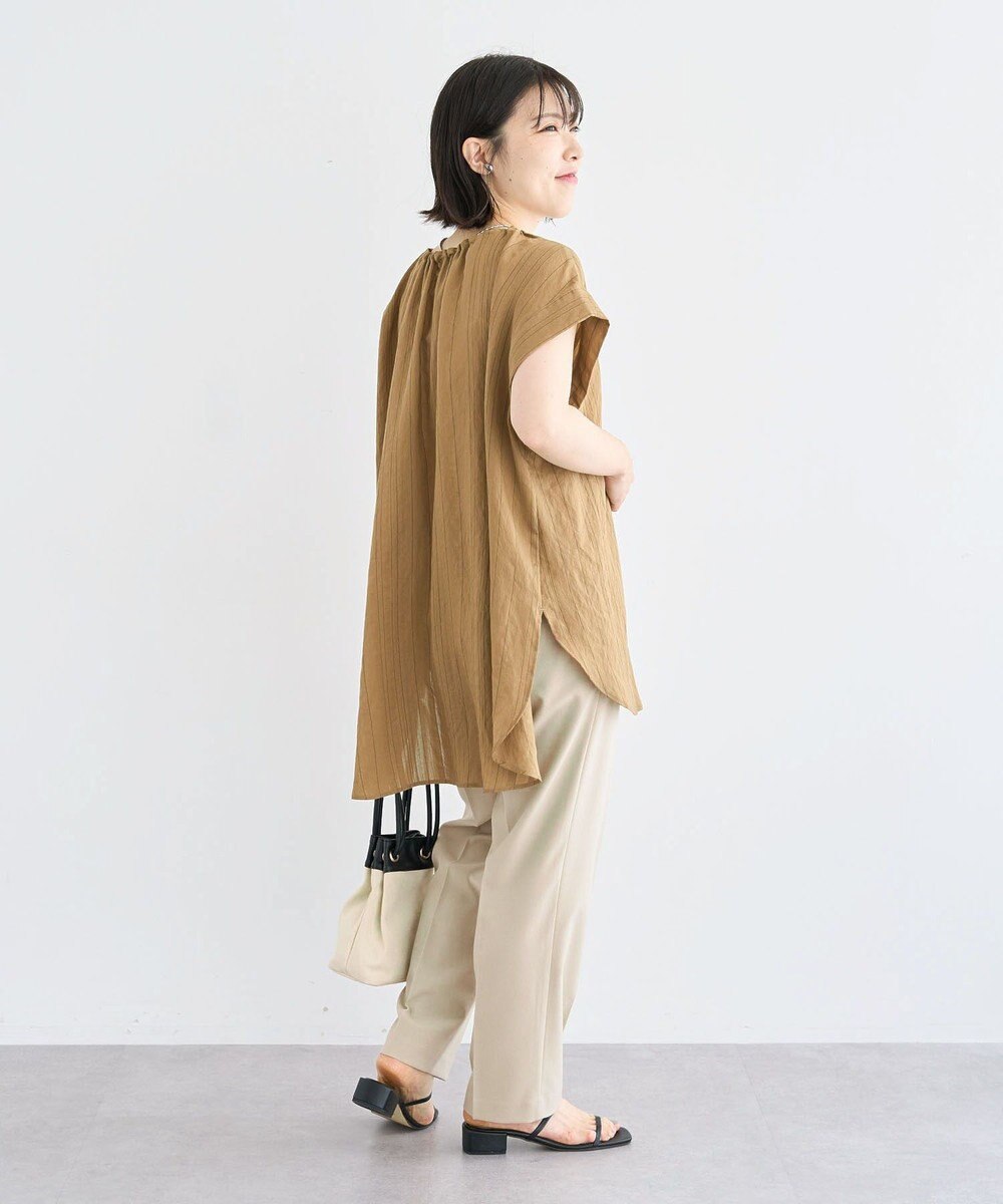 Green Parks ドロストネックフレンチスリーブブラウス 