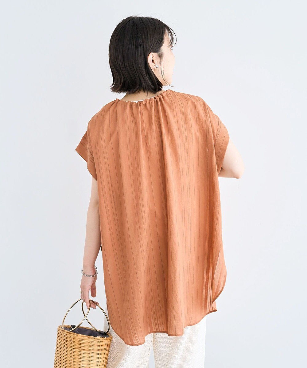 Green Parks ドロストネックフレンチスリーブブラウス 