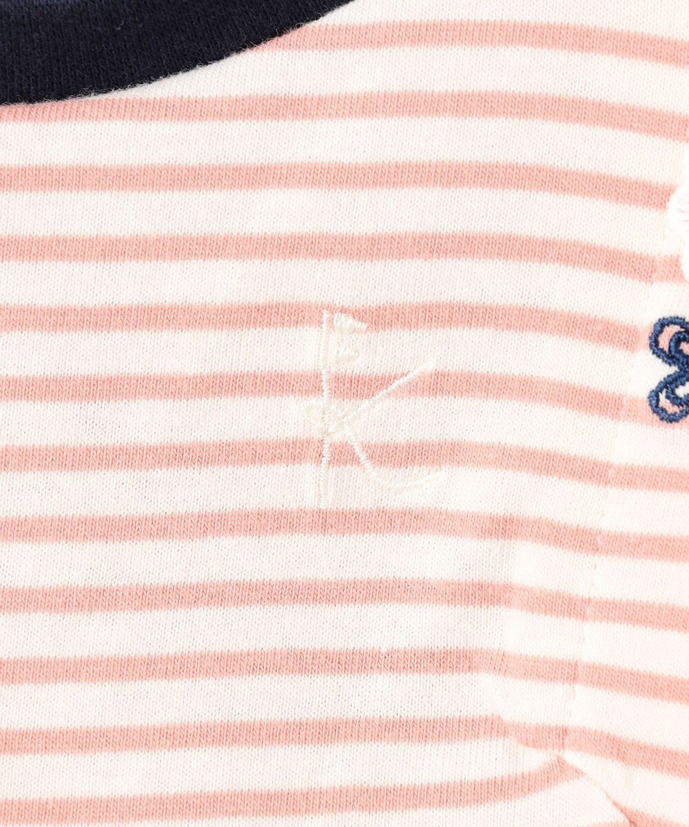 組曲 KIDS 【90-100㎝】リボンボーダー トップス 