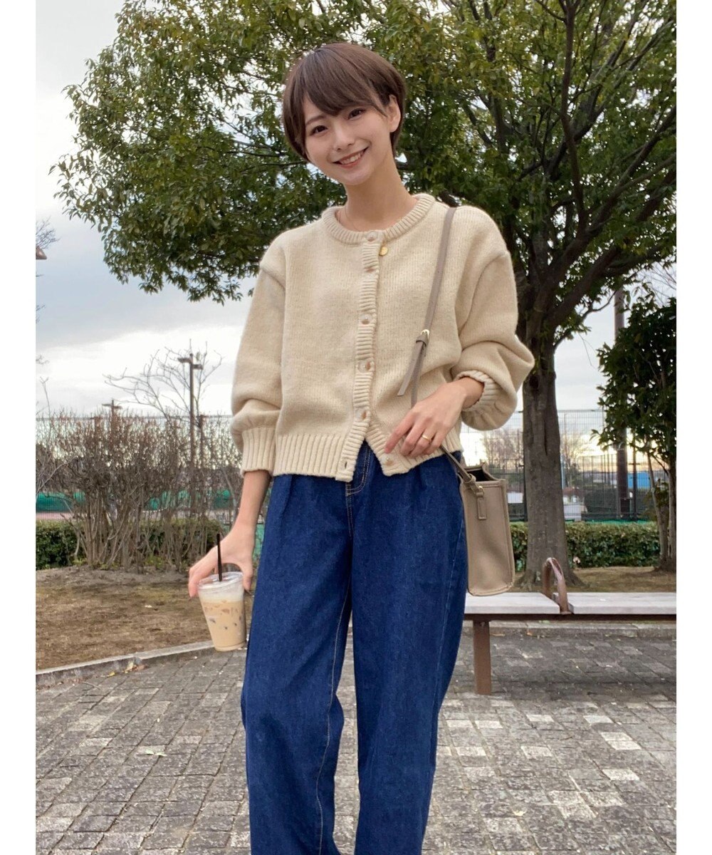 Green Parks クルーネックカーディガン 